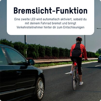 Artikelbild 6 für ANSMANN Rear break LED Fahrradbeleuchtung schwarz, Artikelnummer 629198