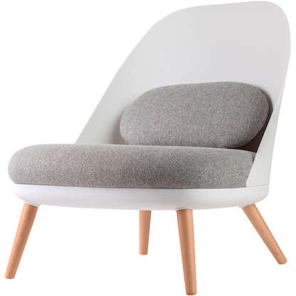 Artikelbild 9 für meet powered by PAPERFLOW Sessel COCOON weiß buche Kunststoff, 1 St., Artikelnummer 139731