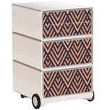 Artikelbild 1 für PAPERFLOW easyBox Classic Chic Rollcontainer weiß, bunt 4 Auszüge 39,0 x 43,6 x 64,2 cm, Artikelnummer 215457