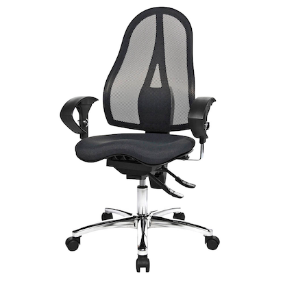 Artikelbild 7 für Topstar Bürostuhl Sitness® 15, ST19UG20 Stoff schwarz, Gestell chrom, Artikelnummer 462440