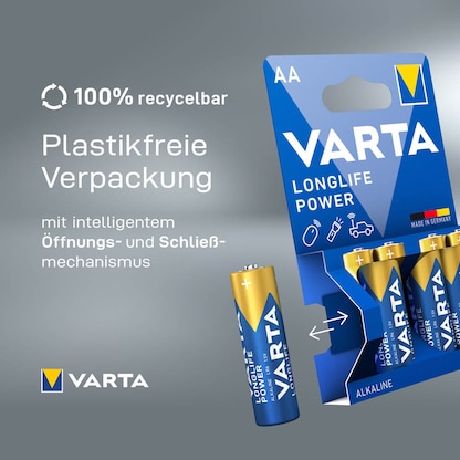 Artikelbild 11 für 24 VARTA Batterien LONGLIFE Power Micro AAA 1,5 V, Artikelnummer 220640