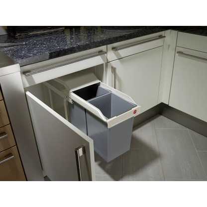 Artikelbild 3 für Hailo 3659-001 Einbau-Mülltrenner 2x 14 l grau, Artikelnummer 903548