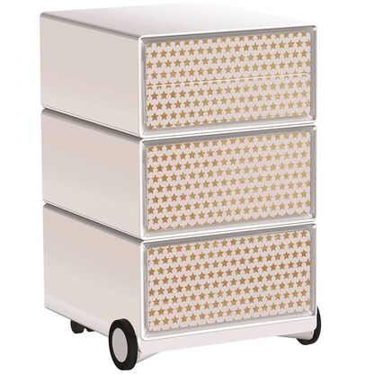Artikelbild für PAPERFLOW easyBox Classic Chic Rollcontainer weiß, bunt 4 Auszüge 39,0 x 43,6 x 64,2 cm, Artikelnummer 215147