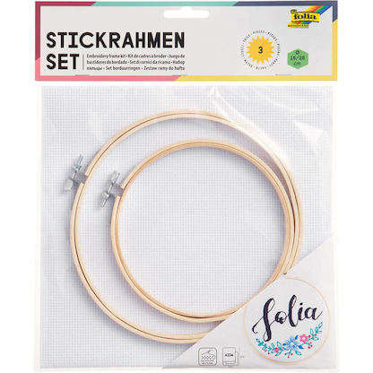 Artikelbild 9 für folia Stickbild mit Stickrahmen natur, Artikelnummer 287486