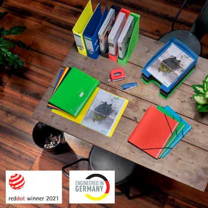 Artikelbild 4 für AKTION: LEITZ Stehsammler Recycle 2476 24765020 rot Kunststoff, DIN A4 mit Prämie nach Registrierung, Artikelnummer 975639