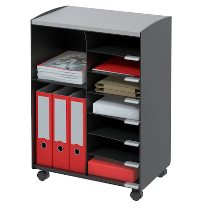 Artikelbild 4 für PAPERFLOW Bürowagen schwarz 51,4 x 33,0 x 72,0 cm, Artikelnummer 293112