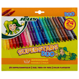 Artikelbild 1 für JOLLY SUPERSTARS DUO Filzstifte farbsortiert, 24 St., Artikelnummer 312494