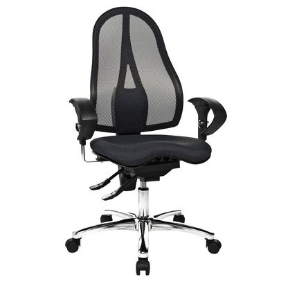 Artikelbild 1 für Topstar Bürostuhl Sitness® 15, ST19UG20 Stoff schwarz, Gestell chrom, Artikelnummer 462440