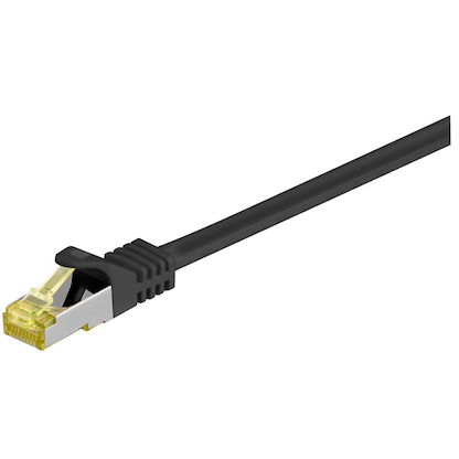 Artikelbild 2 für goobay RJ-45 Netzwerkkabel 3,0 m schwarz bis zu 10,00 Gbit/Sek. bis zu 500 MHz, 1 St., Artikelnummer 133443