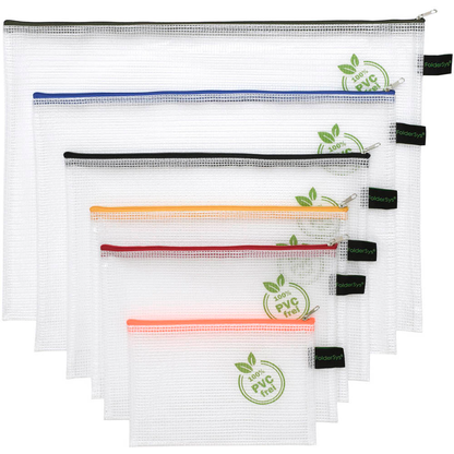 Artikelbild für FolderSys Reißverschlussbeutel transparent/farbsortiert 0,20 mm, 1 Set, Artikelnummer 592653