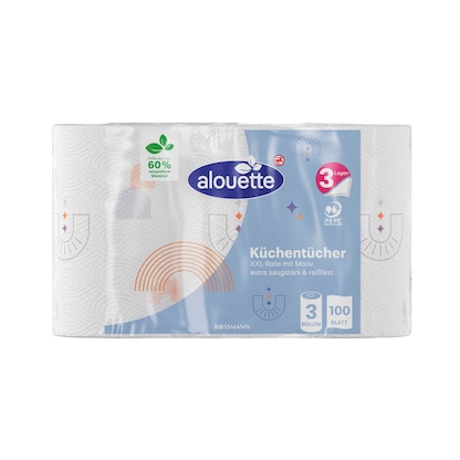 Artikelbild 15 für alouette Küchenrollen XXL 3-lagig, 3 Rollen, Artikelnummer 641759