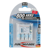 Artikelbild 1 für 4 ANSMANN Akkus Micro AAA 800 mAh, Artikelnummer 904359