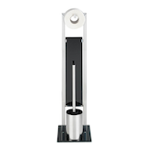 Artikelbild 1 für Maximex WC-Garnitur 3in1 silber/schwarz Metall, Artikelnummer 431553