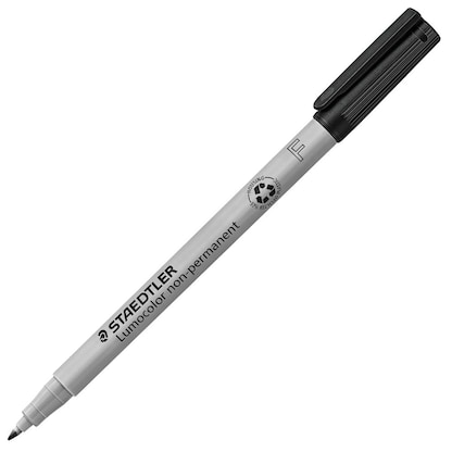 Artikelbild 8 für 10 STAEDTLER Lumocolor Folienstifte schwarz 0,6 mm non-permanent, Artikelnummer 147744