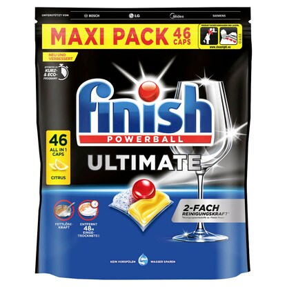 Artikelbild 24 für finish POWERBALL ULTIMATE All in 1 Citrus Spülmaschinentabs 46 St., Artikelnummer 539947