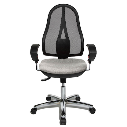 Artikelbild 2 für Topstar Bürostuhl Open Point SY Deluxe, OP290U G23 Stoff grau, Gestell chrom, Artikelnummer 617631