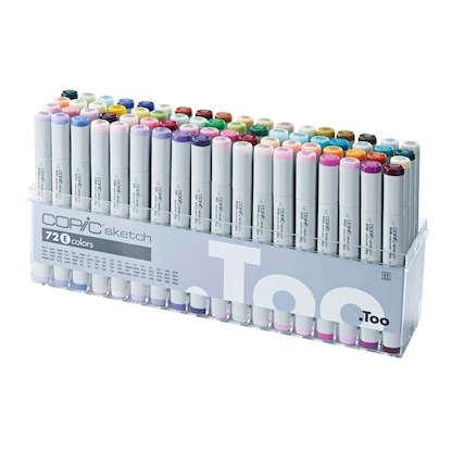 Artikelbild 2 für COPIC® Sketch E Layoutmarker-Set farbsortiert 1,0 + 6,0 mm, 72 St., Artikelnummer 716656