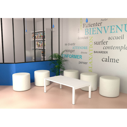 Artikelbild 3 für meet powered by PAPERFLOW Beistelltisch weiß 114,0 x 60,0 x 40,0 cm, Artikelnummer 578221