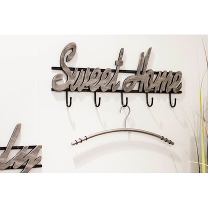 Artikelbild 3 für HAKU Möbel Wandgarderobe 17719 silber Metall 5 Haken 60,0 x 24,0 cm, Artikelnummer 894271