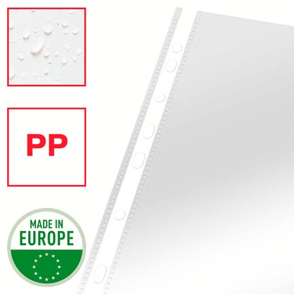 Artikelbild 7 für 100 Esselte Prospekthüllen Standard DIN A4 transparent glasklar 0,05 mm, Artikelnummer 431738