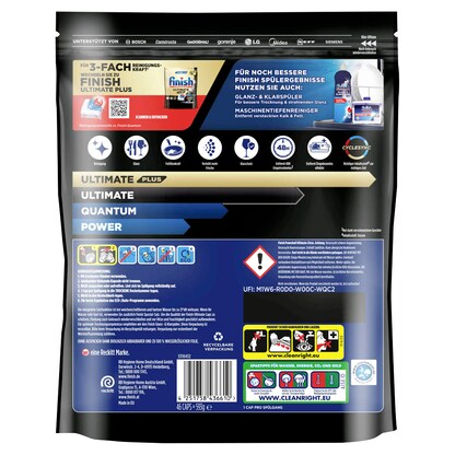 Artikelbild 2 für finish POWERBALL ULTIMATE All in 1 Citrus Spülmaschinentabs 46 St., Artikelnummer 539947