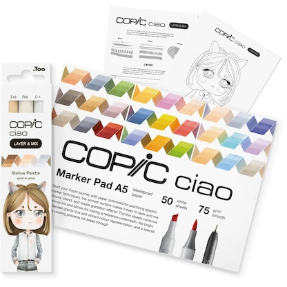 Artikelbild 3 für COPIC® Ciao Mellow Palette Starter Layoutmarker-Set farbsortiert 1,0 + 6,0 mm, 1 Set, Artikelnummer 606743