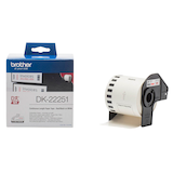 Artikelbild 1 für brother Endlospapierrolle für Etikettendrucker DK22251 weiß, 62,0 mm, 1 x 1 Etiketten, Artikelnummer 350088