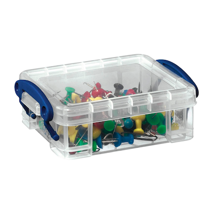 Artikelbild für Really Useful Box Aufbewahrungsbox 0,2 l transparent 12,0 x 8,5 x 4,5 cm, Artikelnummer 253765