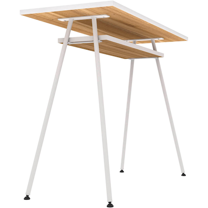 Artikelbild 6 für PAPERFLOW easyHome LV1 Schreibtisch walnuss rechteckig, A-Fuß-Gestell weiß 100,0 x 40,0 cm, Artikelnummer 381743