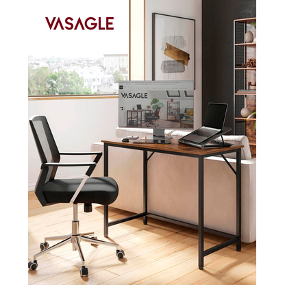 Artikelbild 3 für VASAGLE Schreibtisch braun rechteckig, 4-Fuß-Gestell schwarz 100,0 x 50,0 cm, Artikelnummer 290144