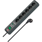 Artikelbild 1 für brennenstuhl Secure-Tec 6-fach Steckdosenleiste mit Überspannungsschutz 3,0 m grau, Artikelnummer 734127