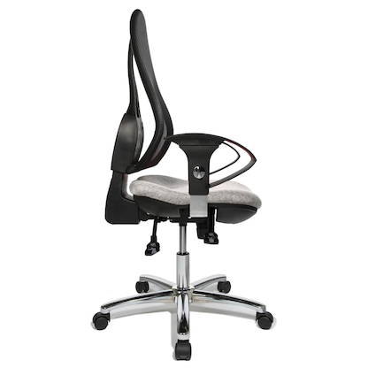 Artikelbild 3 für Topstar Bürostuhl Open Point SY Deluxe, OP290U G23 Stoff grau, Gestell chrom, Artikelnummer 617631