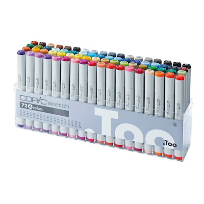 Artikelbild 2 für COPIC® Sketch A Layoutmarker-Set farbsortiert 1,0 + 6,0 mm, 72 St., Artikelnummer 716668