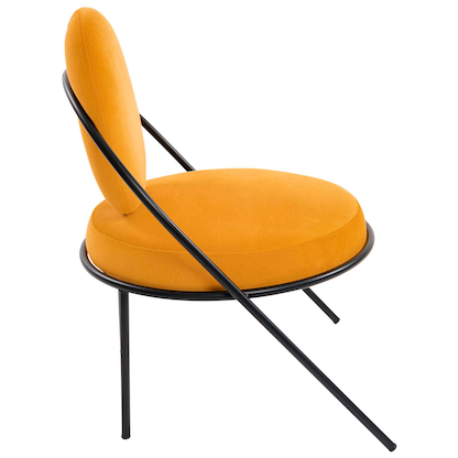 Artikelbild 2 für meet powered by PAPERFLOW Sessel SATURNE safran schwarz Kunstleder, 1 St., Artikelnummer 231809