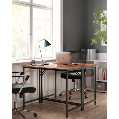 Artikelbild 4 für VASAGLE Schreibtisch braun rechteckig, 4-Fuß-Gestell schwarz 100,0 x 50,0 cm, Artikelnummer 290144