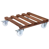 Artikelbild 1 für WAGNER® design yourself Pflanzenroller GH 0870 Holz dunkelbraun quadratisch 45,0 x 13,0 cm, Artikelnummer 418659