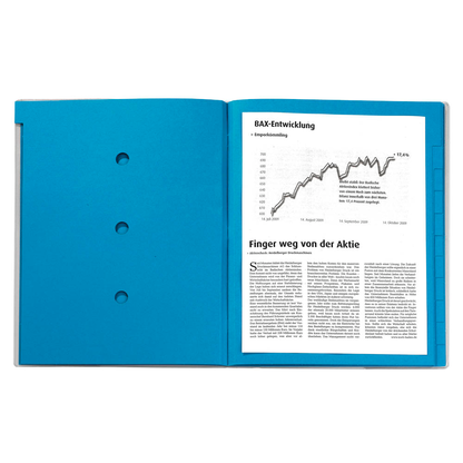 Artikelbild 2 für bene Ordnungsmappe 12 Fächer blau, Artikelnummer 401687