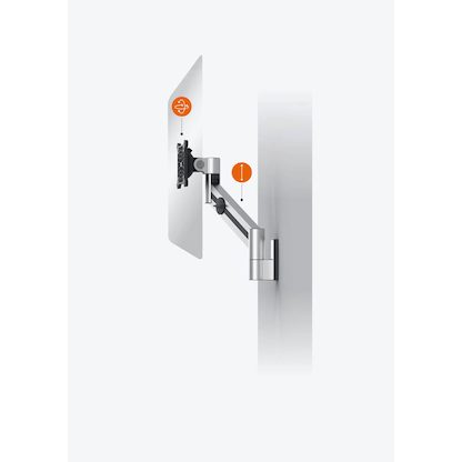 Artikelbild 6 für DURABLE Monitor-Halterung 509023 silber für 1 Monitor, Wandhalterung, Artikelnummer 202562