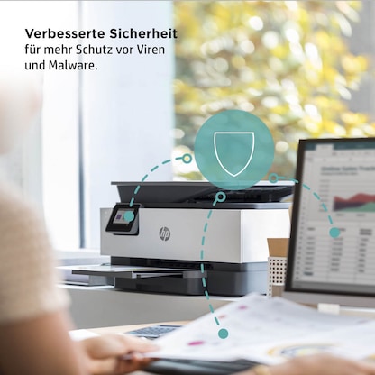 Artikelbild 8 für HP OfficeJet Pro 9010e All-in-One 4 in 1 Tintenstrahl-Multifunktionsdrucker weiß, HP Instant Ink-fähig, Artikelnummer 436107