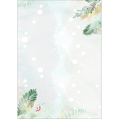 Artikelbild 2 für SIGEL Weihnachtsbriefpapier Christmas Forest Motiv DIN A4 90 g/qm 100 Blatt, Artikelnummer 338396