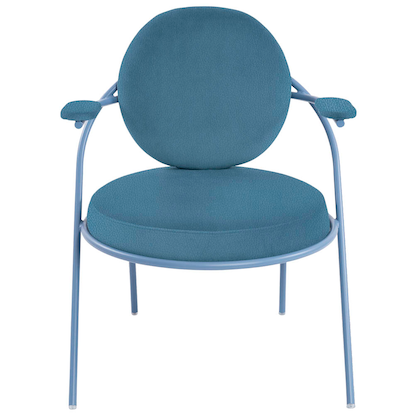 Artikelbild 4 für meet powered by PAPERFLOW Sessel SATURNE blau Kunstleder, 2 St., Artikelnummer 230823