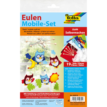 Artikelbild 8 für folia Mobile-Anhänger Eule mehrfarbig, Artikelnummer 287559