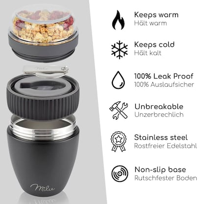 Artikelbild 6 für Milu Speisebehälter schwarz 0,4 l, Artikelnummer 366619