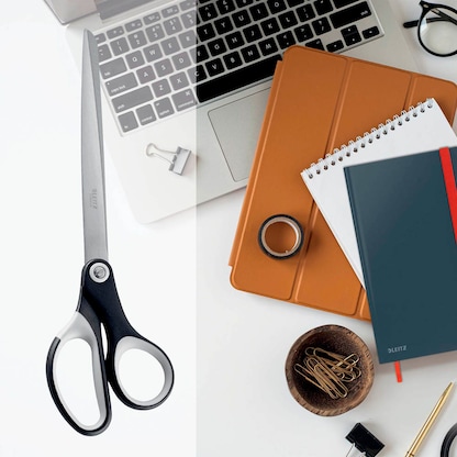 Artikelbild 3 für AKTION: LEITZ Schere Titan schwarz-weiß 26,0 cm mit Prämie nach Registrierung, Artikelnummer 432977