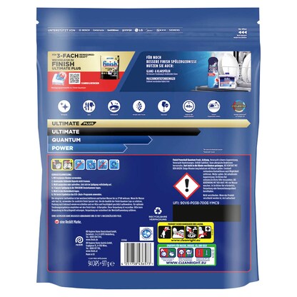 Artikelbild 2 für finish POWERBALL QUANTUM ALL IN 1 Spülmaschinentabs 94 St., Artikelnummer 539884