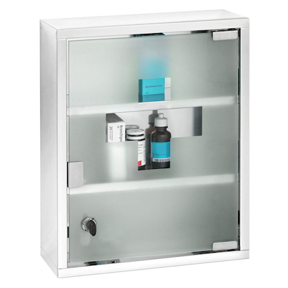 Artikelbild 2 für WENKO Medizinschrank ohne Norm silber, Artikelnummer 808994