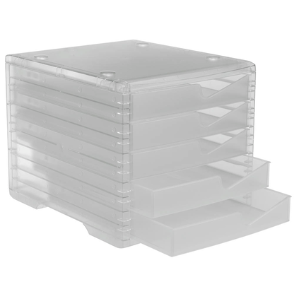Artikelbild 5 für styro Schubladenbox styroswingbox light transparent 275-8430.224, DIN A4 mit 5 Schubladen, Artikelnummer 821732