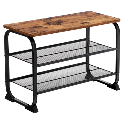 Artikelbild 5 für VASAGLE Schuhregal braun, schwarz 66,0 x 30,0 x 45,0 cm, Artikelnummer 439838