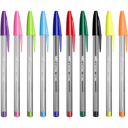 Artikelbild 4 für BIC Kugelschreiber CRISTAL MULTICOLOUR transparent, Schreibfarbe: farbsortiert, 10 St., Artikelnummer 844474