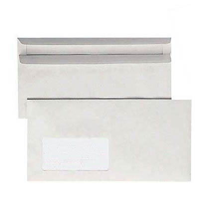 Artikelbild für BONG Briefumschläge DIN lang mit Fenster grau selbstklebend 1.000 St., Artikelnummer 602268